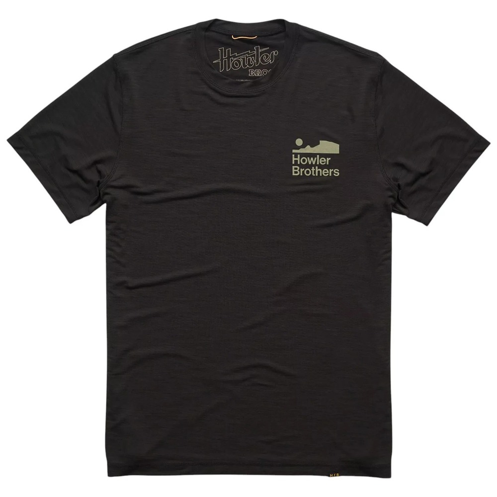 NWT Howler Bros. Men's S HB Tech T Shirt Antique Black  UPF 50+ $49‎